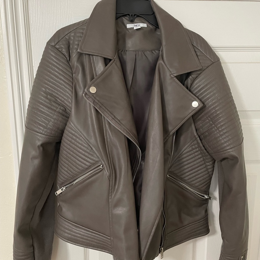 Bar III Women's Quilted Moto Jacket